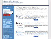 Tablet Screenshot of careersincriminaljustice.net